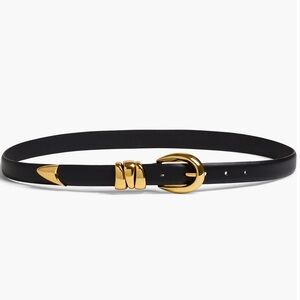 Madewell gold & leather belt